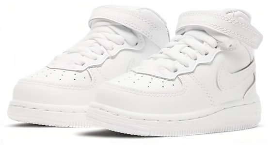 (TD) Nike Air Force 1 Mid 'Putih' 314197-113 Lookbook (TD) Nike Air Force 1 Mid 'Putih' 314197-113