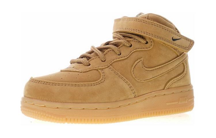 Lookbook (TD) Nike Air Force 1 Mid LV8 'Flax' Lelaki Kasual Sneakers 859338-200