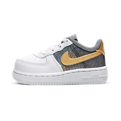 (TD) Nike Air Force 1 SE 'White Metallic Gold'