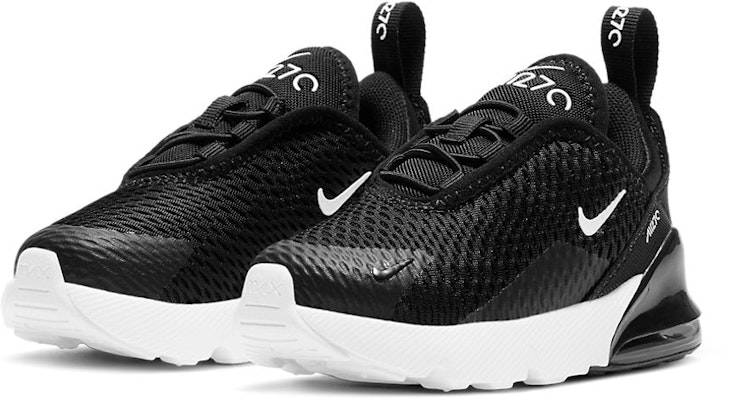 嬰幼兒 Nike Air Max 270 低筒 跑步鞋 黑白 Lookbook 嬰幼兒 Nike Air Max 270 低筒 跑步鞋 黑白