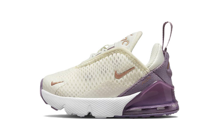 Buy TD 嬰童 Nike Air Max 270 氣墊 低筒運動休閒鞋 米紫