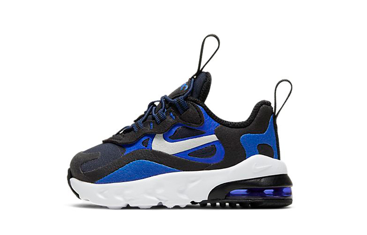 Buy (TD) ナイキ エア マックス 270 リアクト 黒白青 (Nike エア マックス 270 リアクト くろしろあお) CD2654-401