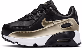 (Toddler) Nike Air Max 90 'Black Metallic Gold Star' CD6868-008 (Toddler) Nike Air Max 90 'Black Metallic Gold Star' CD6868-008