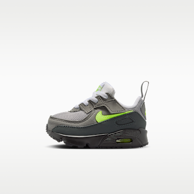 (Toddler) Nike Air Max 90 Black/Anthracite/Light Charcoal/Neon Yellow IQ9029-001