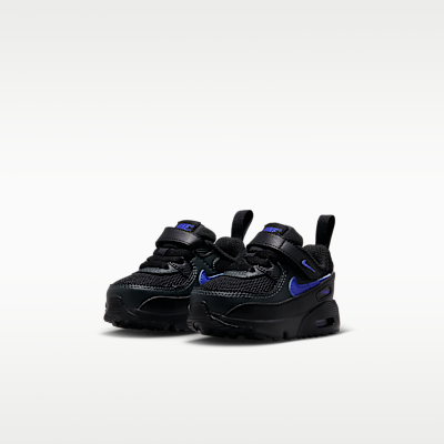 Purchase (TD) Nike Air Max 90 Zwart/Donker Rookgrijs/Racer Blauw IV7240-008