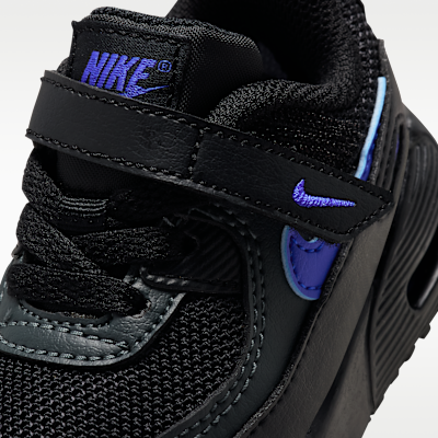 Sizing (TD) Nike Air Max 90 Zwart/Donker Rookgrijs/Racer Blauw IV7240-008