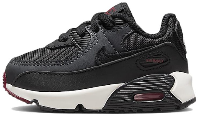 (TD) 耐克Air Max 90皮革'黑色队红' CD6868-022 Buy (TD) 耐克Air Max 90皮革'黑色队红' CD6868-022