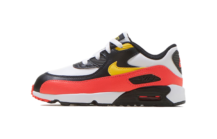 Buy (TD) Nike Air Max 90 Kulit 'Kuning Chrome Hitam Merah Jingga' 833416-120