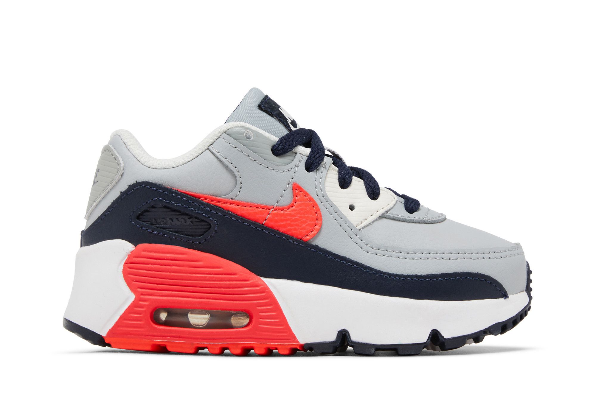 Buy (TD) Nike Air Max 90 Kulit 'Abu-Asap Terang Merah Kemerahan' CD6868-021