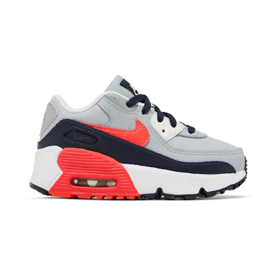 (TD) Nike Air Max 90 Leather 'Light Smoke Grey Bright Crimson'