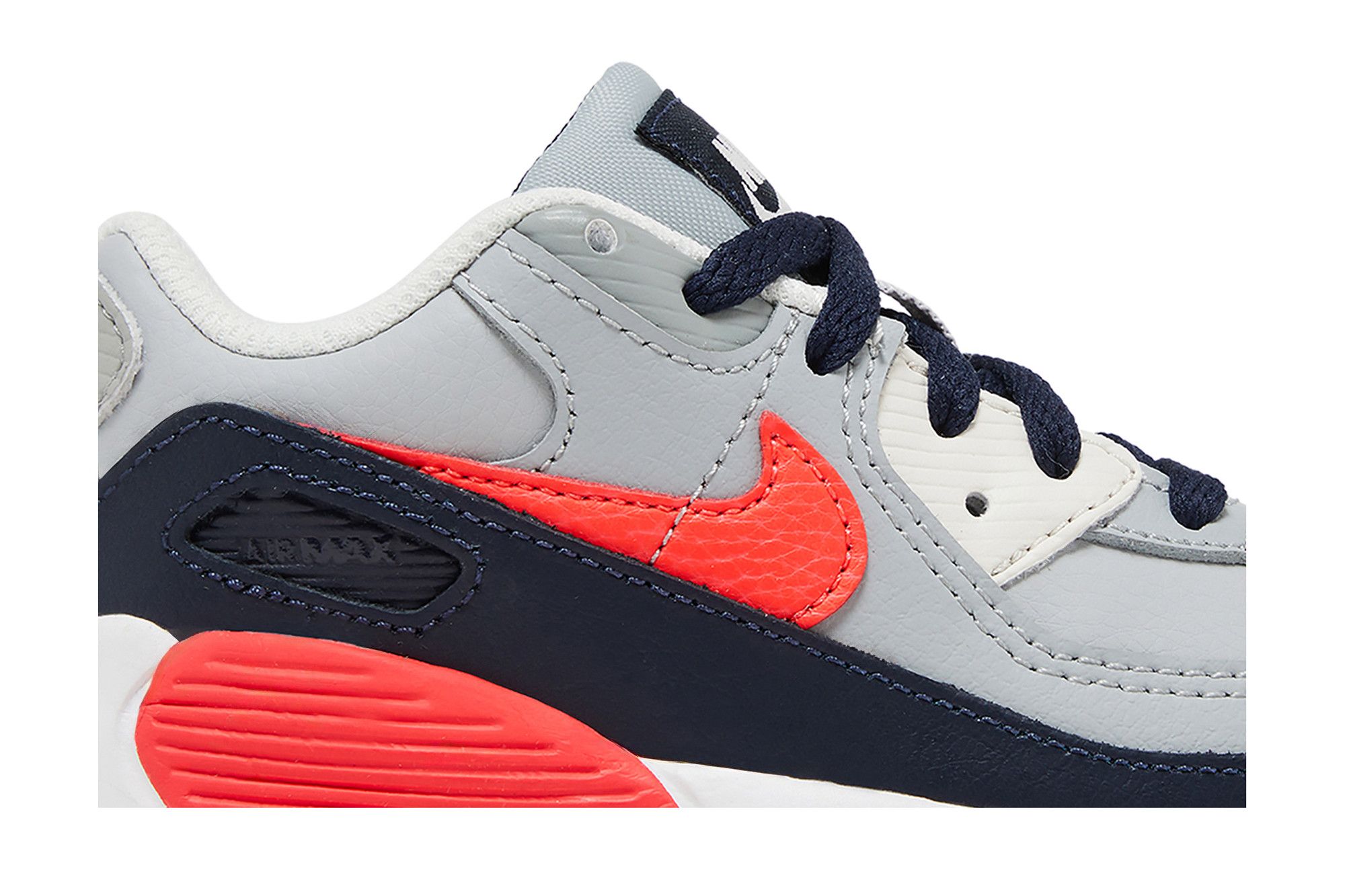 (TD) Nike Air Max 90 Leather 'Light Smoke Grey Bright Crimson' 圖 2