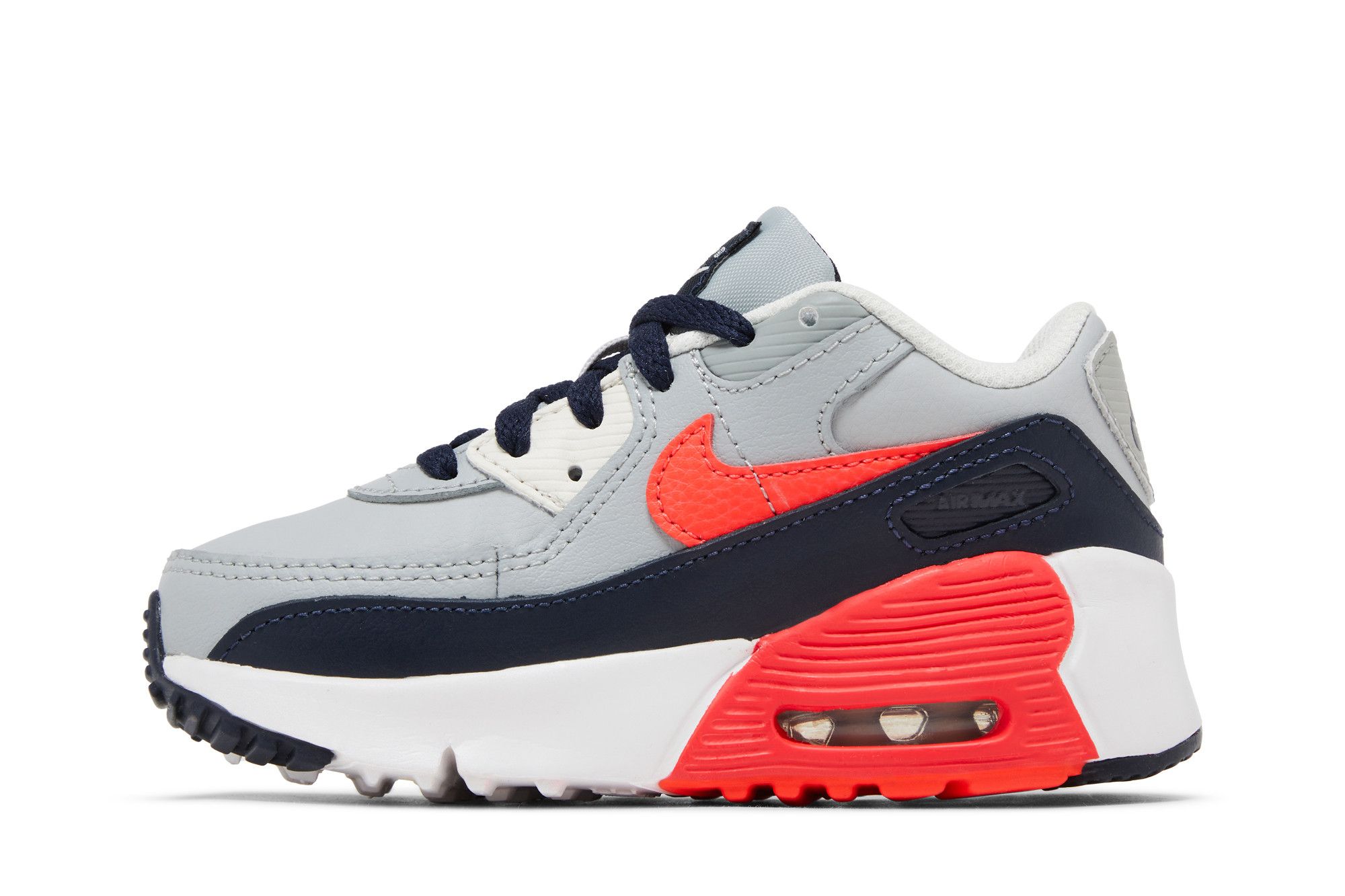 (TD) Nike Air Max 90 Leather 'Light Smoke Grey Bright Crimson' 圖 3