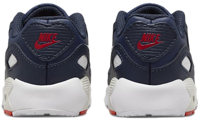 (TD) 耐克Air Max 90皮革'暗夜蓝红' DV3609-400 Purchase (TD) 耐克Air Max 90皮革'暗夜蓝红' DV3609-400