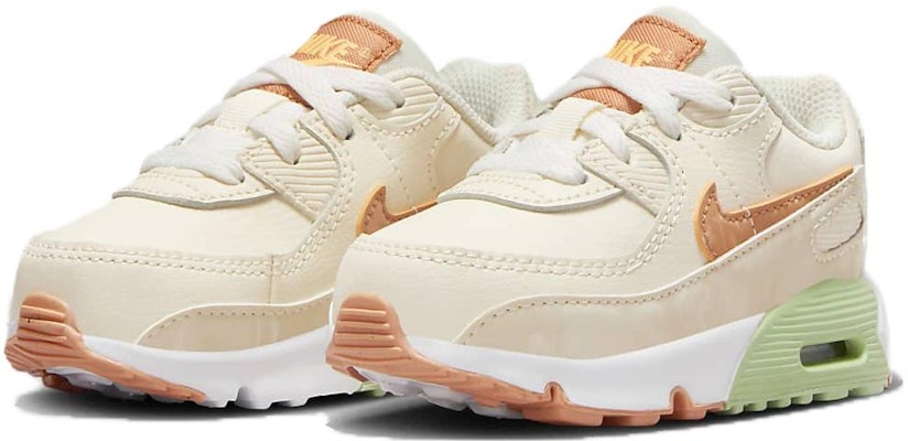 (TD) Nike Air Max 90 Kulit 'Pale Ivory Amber Brown' CD6868-122 Lookbook (TD) Nike Air Max 90 Kulit 'Pale Ivory Amber Brown' CD6868-122