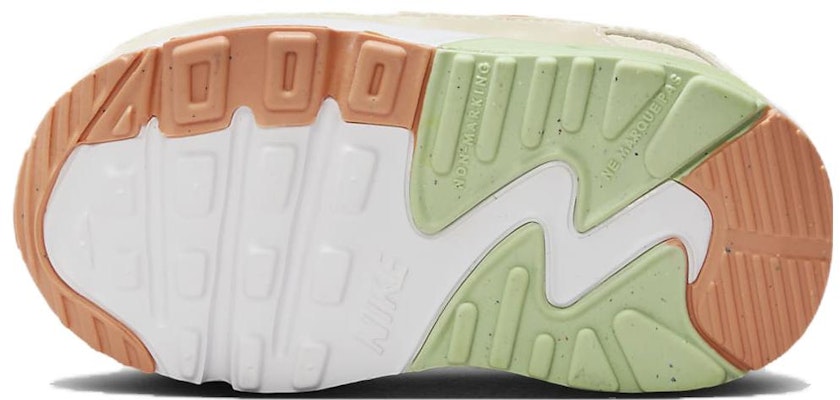(TD) Nike Air Max 90 Kulit 'Pale Ivory Amber Brown' CD6868-122 Details for (TD) Nike Air Max 90 Kulit 'Pale Ivory Amber Brown' CD6868-122