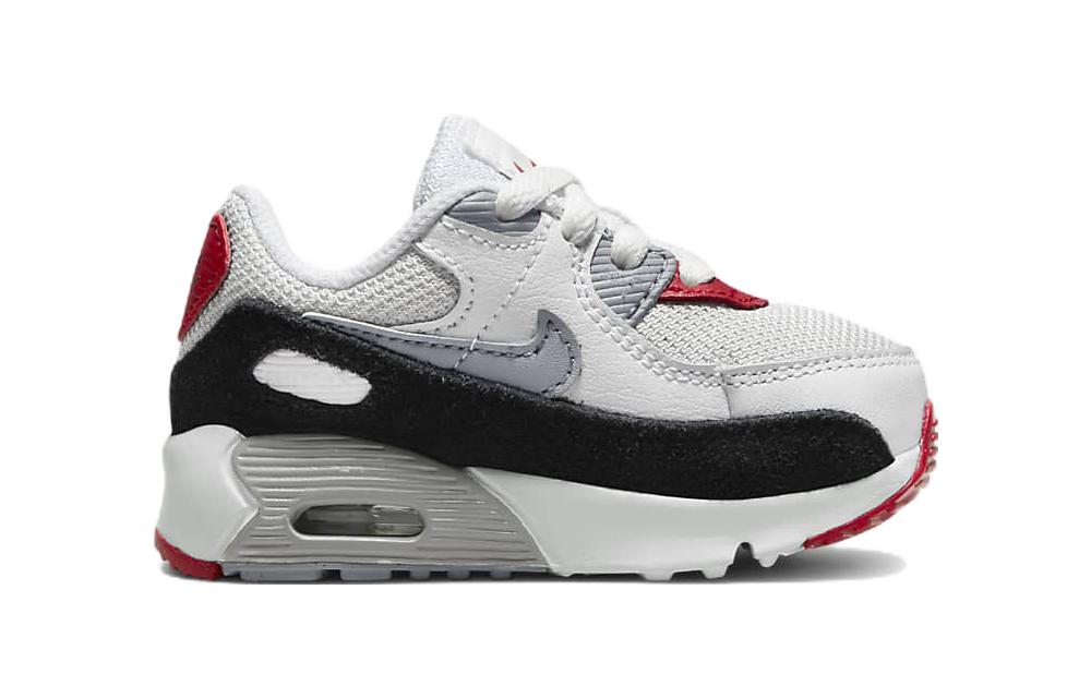 Order TD 嬰童 Nike Air Max 90 低幫復古跑步鞋 白黑紅