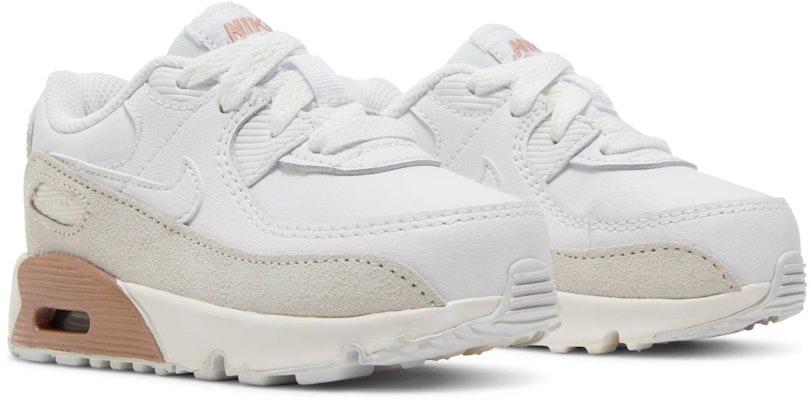 (Toddler) Nike Air Max 90 Leather 'White Metallic Red Bronze' CD6868-117 Cheap (Toddler) Nike Air Max 90 Leather 'White Metallic Red Bronze' CD6868-117
