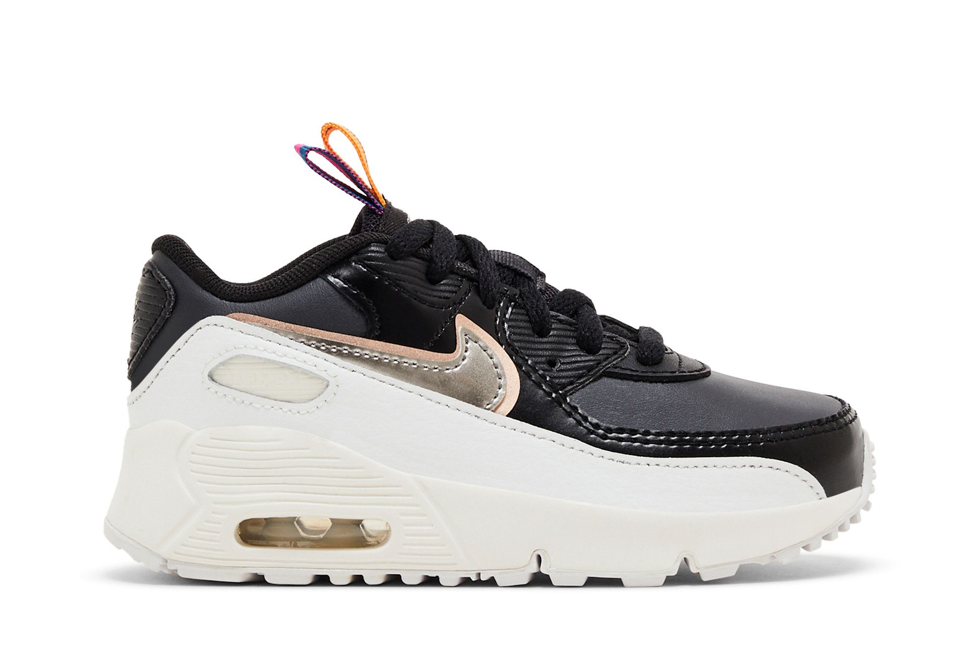 (TD) Nike Air Max 90 Leather SE 'Off Noir Metallic Pewter'