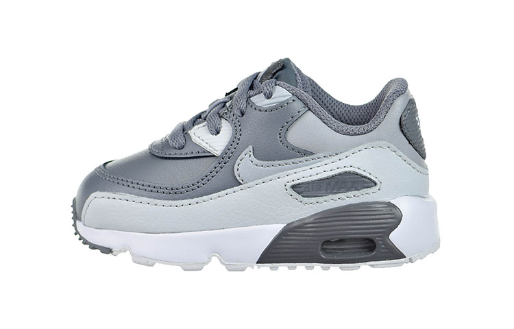 (Toddler) Nike Air Max 90 Low-Top Running Shoes Grey/White 833416-013