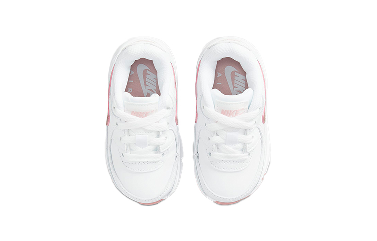 Shop (TD) Nike Air Max 90 Baskets Basses Running Blanc/Rose CD6868-115