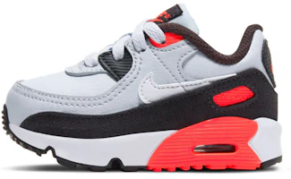 (Toddler) Nike Air Max 90 Running Shoes Grey/Red/Black CD6868-012 (Toddler) Nike Air Max 90 Running Shoes Grey/Red/Black CD6868-012