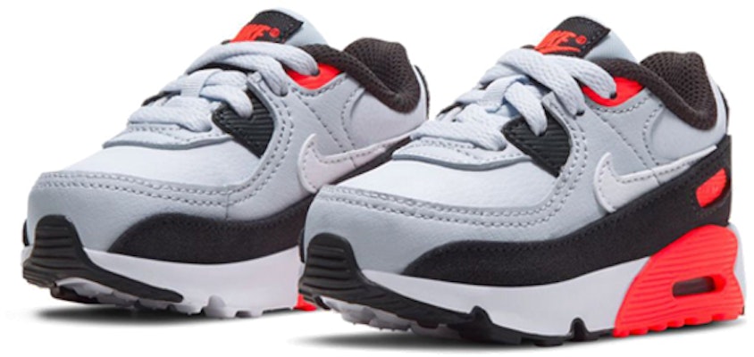 (Toddler) Nike Air Max 90 Running Shoes Grey/Red/Black CD6868-012 Lookbook (Toddler) Nike Air Max 90 Running Shoes Grey/Red/Black CD6868-012