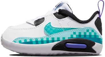 (Toddler) Nike Air Max 90 SE Crib 'White Psychic Purple Washed Teal' DJ8043-100 (Toddler) Nike Air Max 90 SE Crib 'White Psychic Purple Washed Teal' DJ8043-100