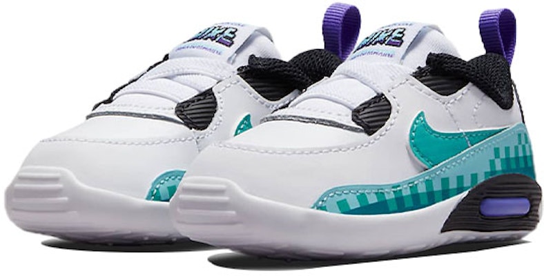 (TD) Nike Air Max 90 SE Crib 'Putih Ungu Jasmani Teal Pudar' DJ8043-100 Lookbook (TD) Nike Air Max 90 SE Crib 'Putih Ungu Jasmani Teal Pudar' DJ8043-100