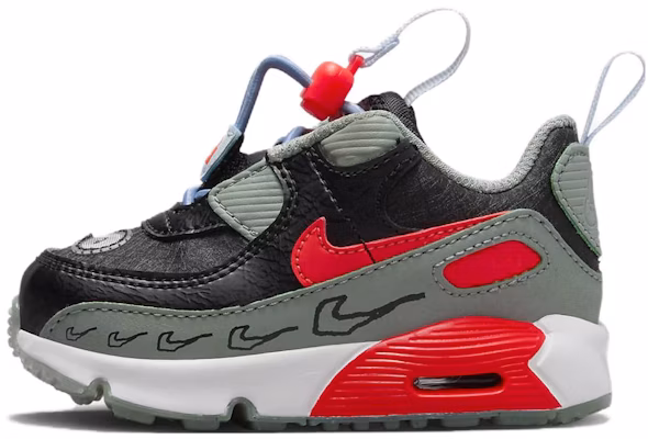 (Toddler) Nike Air Max 90 Toggle SE 'Black Green Bright Crimson' FB9116-001 Buy (Toddler) Nike Air Max 90 Toggle SE 'Black Green Bright Crimson' FB9116-001