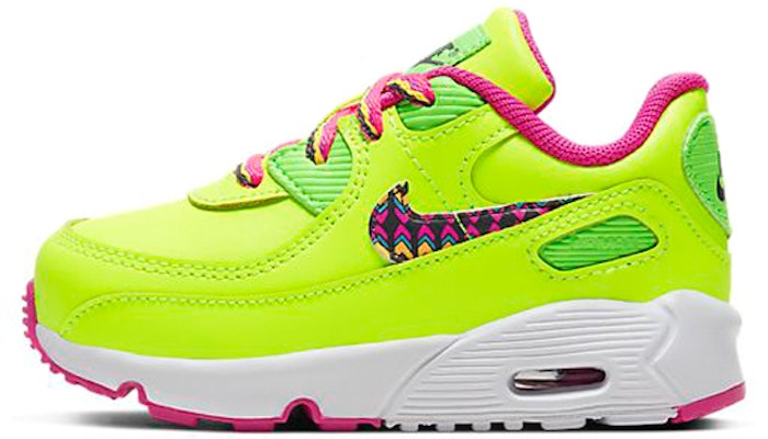 (Toddler) Nike Air Max 90 Volt Fire Pink Green Strike CW5798-700 Buy (Toddler) Nike Air Max 90 Volt Fire Pink Green Strike CW5798-700