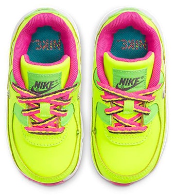 (Toddler) Nike Air Max 90 Volt Fire Pink Green Strike CW5798-700 Shop (Toddler) Nike Air Max 90 Volt Fire Pink Green Strike CW5798-700