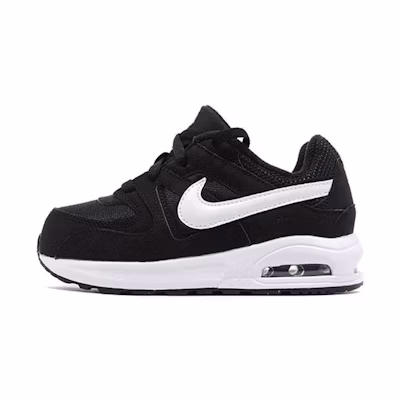 (TD) Nike Air Max Command Flex Low-Top Running Shoes Black/White