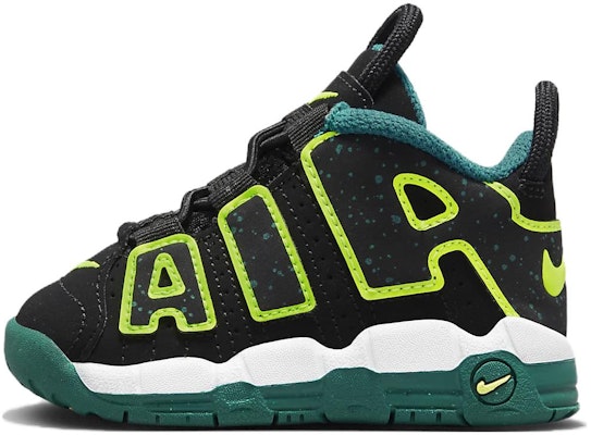 (Toddler) Nike Air More Uptempo 'Black Geode Teal' DZ2811-001 Buy (Toddler) Nike Air More Uptempo 'Black Geode Teal' DZ2811-001