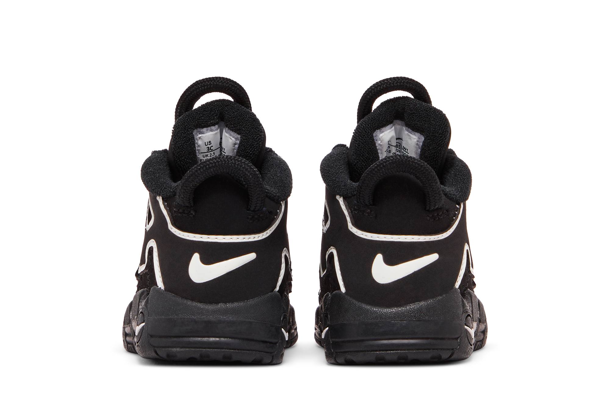 Details for TD嬰幼兒 Nike Air More Uptempo 黑白貓熊