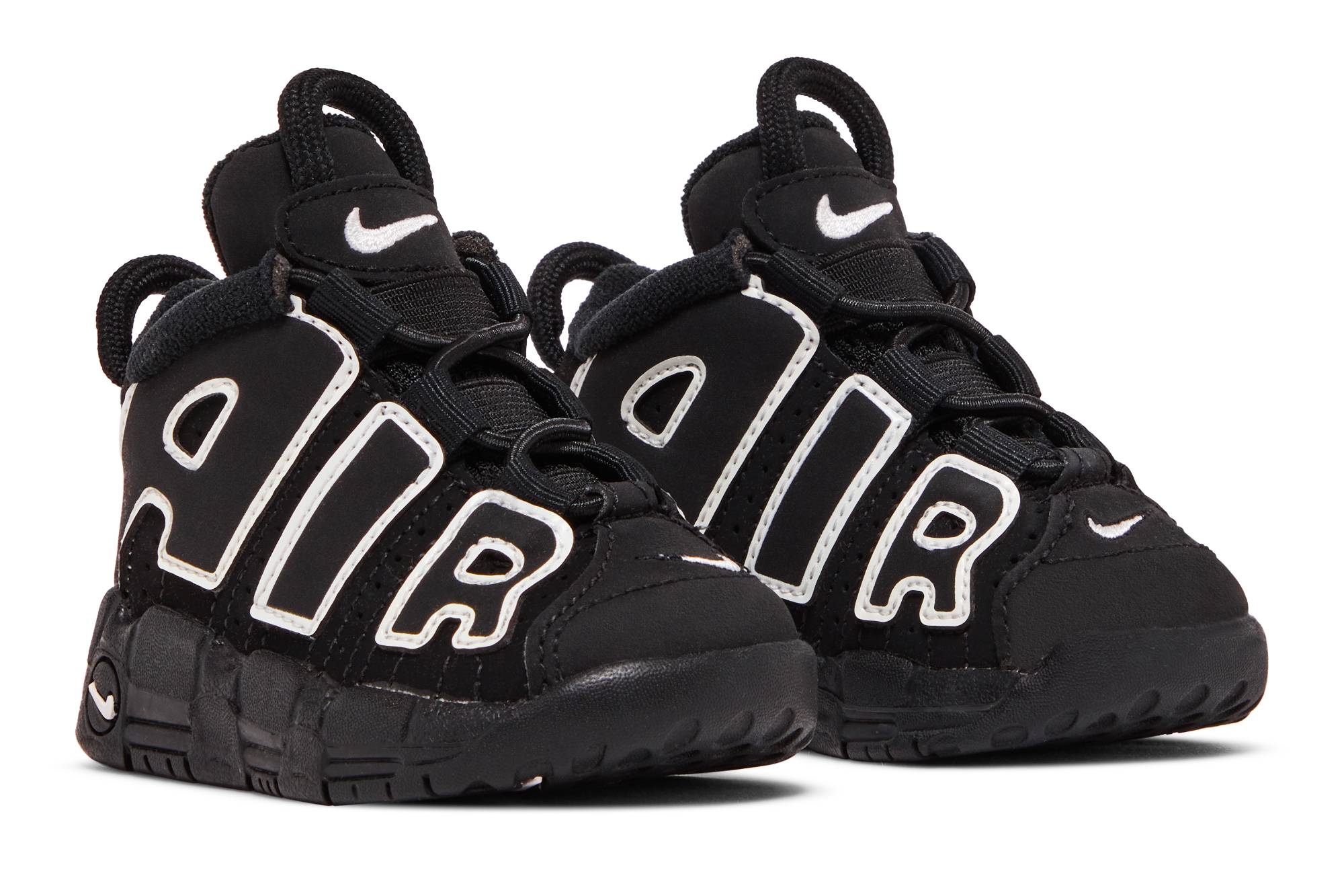 Cheap TD嬰幼兒 Nike Air More Uptempo 黑白貓熊