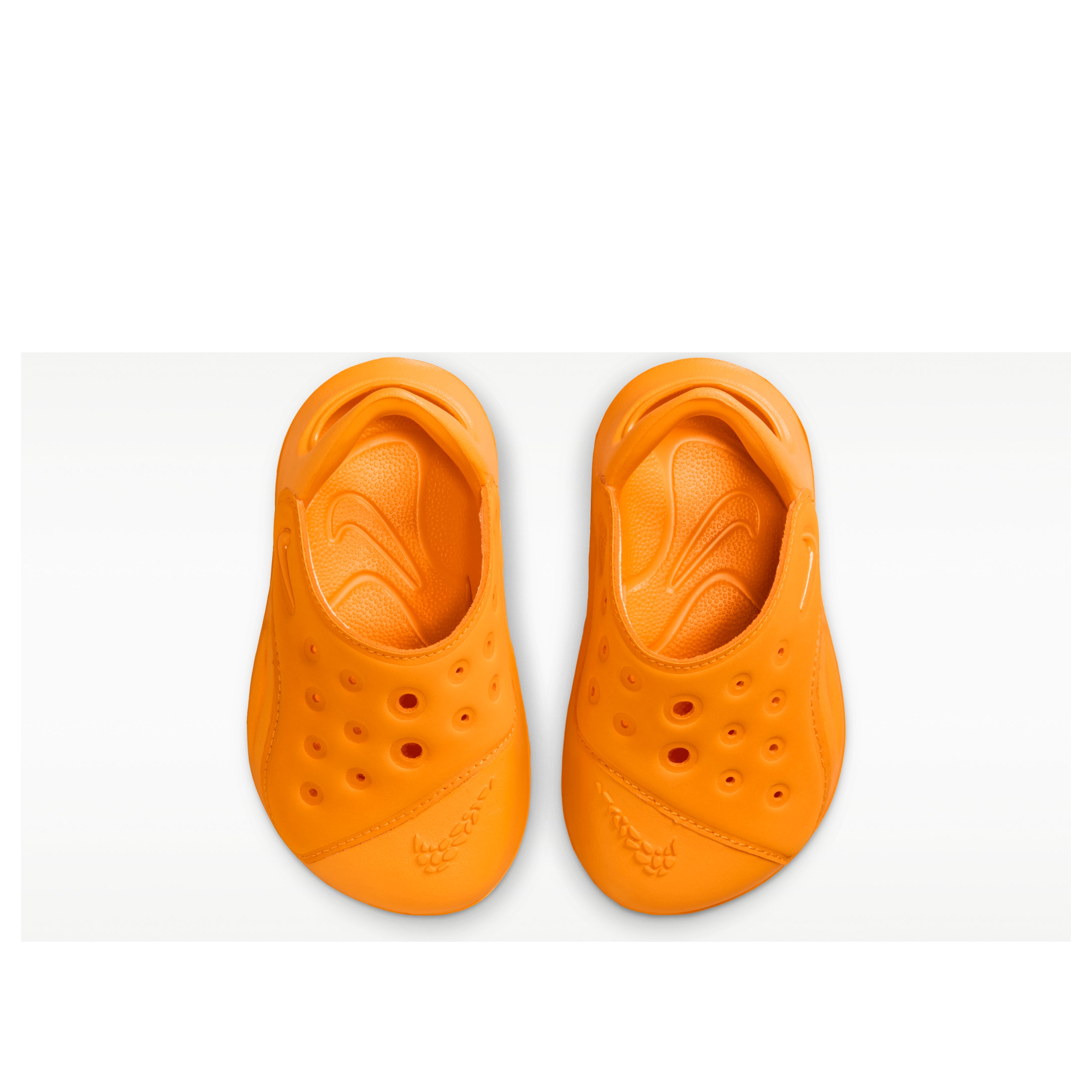 Shop (TD) Nike Aqua Swoosh Sandal ''Orange Peel'' Lelaki Wanita Sandal. FN0875-800