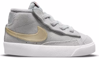 (Toddler) Nike Blazer Mid '77 TD 'Grey Metallic Gold Star' DD1851-002 (Toddler) Nike Blazer Mid '77 TD 'Grey Metallic Gold Star' DD1851-002