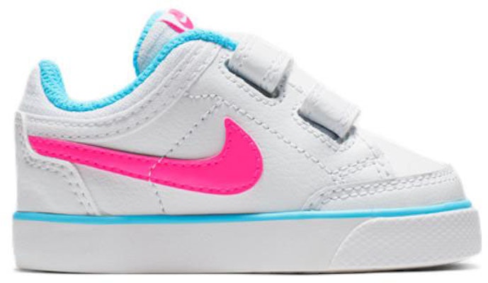 (TD) 耐克Capri III LTR白蓝粉色皮革运动鞋 579953-104 Order (TD) 耐克Capri III LTR白蓝粉色皮革运动鞋 579953-104