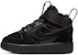 (TD) Nike Court Borough 2 Kasut Pertengahan Hitam CQ4027-001