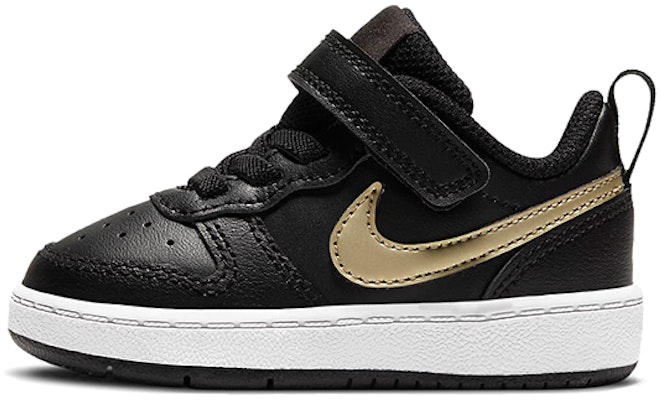 (Toddler) Nike Court Borough Low 2 'Black Metallic Gold Star' BQ5453-011 Buy (Toddler) Nike Court Borough Low 2 'Black Metallic Gold Star' BQ5453-011