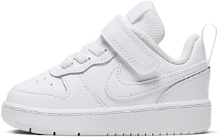 (Toddler) Nike Court Borough Low 2 'Triple White' BQ5453-100 (Toddler) Nike Court Borough Low 2 'Triple White' BQ5453-100