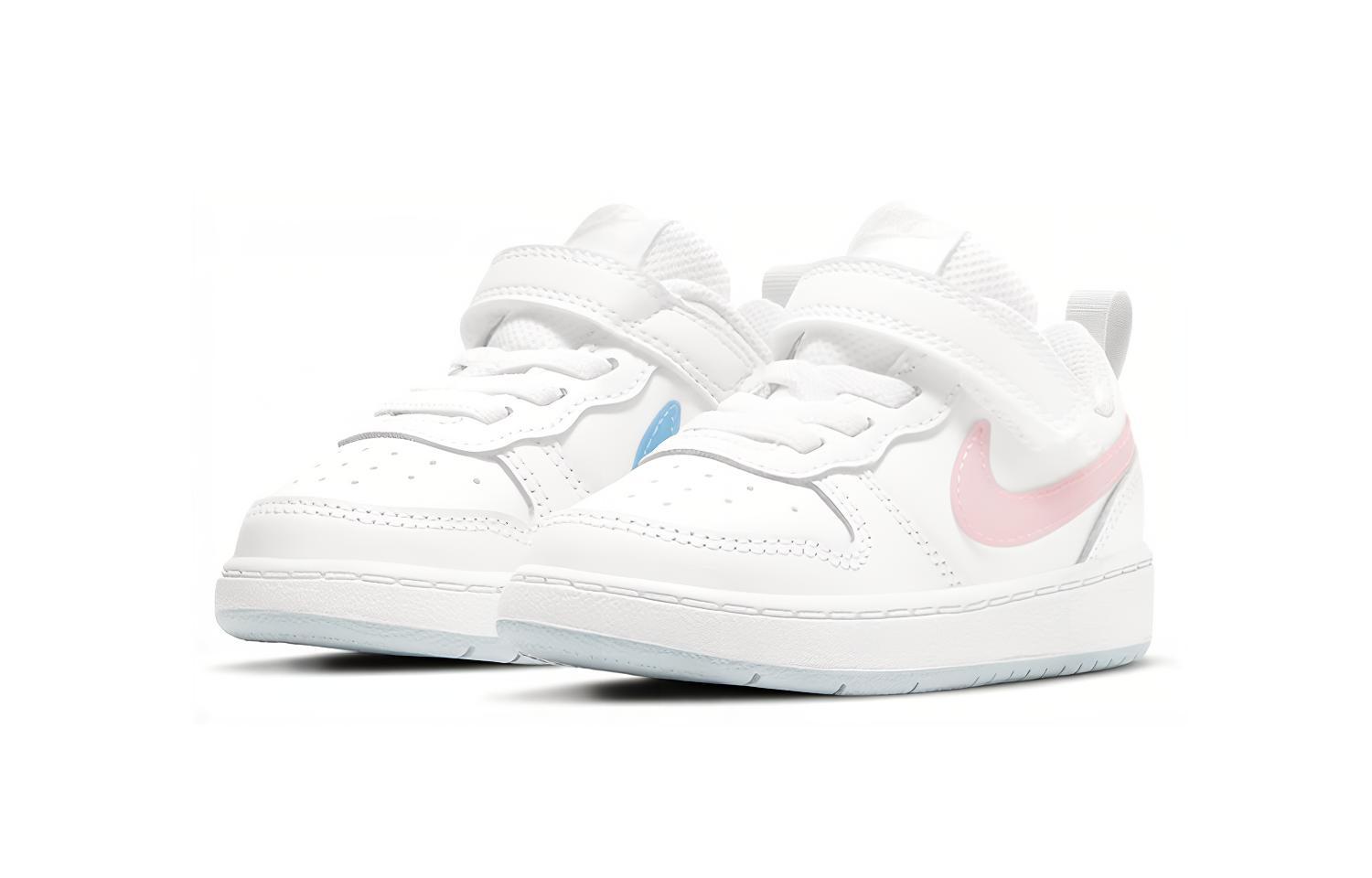 Lookbook 【TD嬰幼兒】Nike Court Borough Low 2 MWH 魔術帶 低筒休閒板鞋 白粉藍