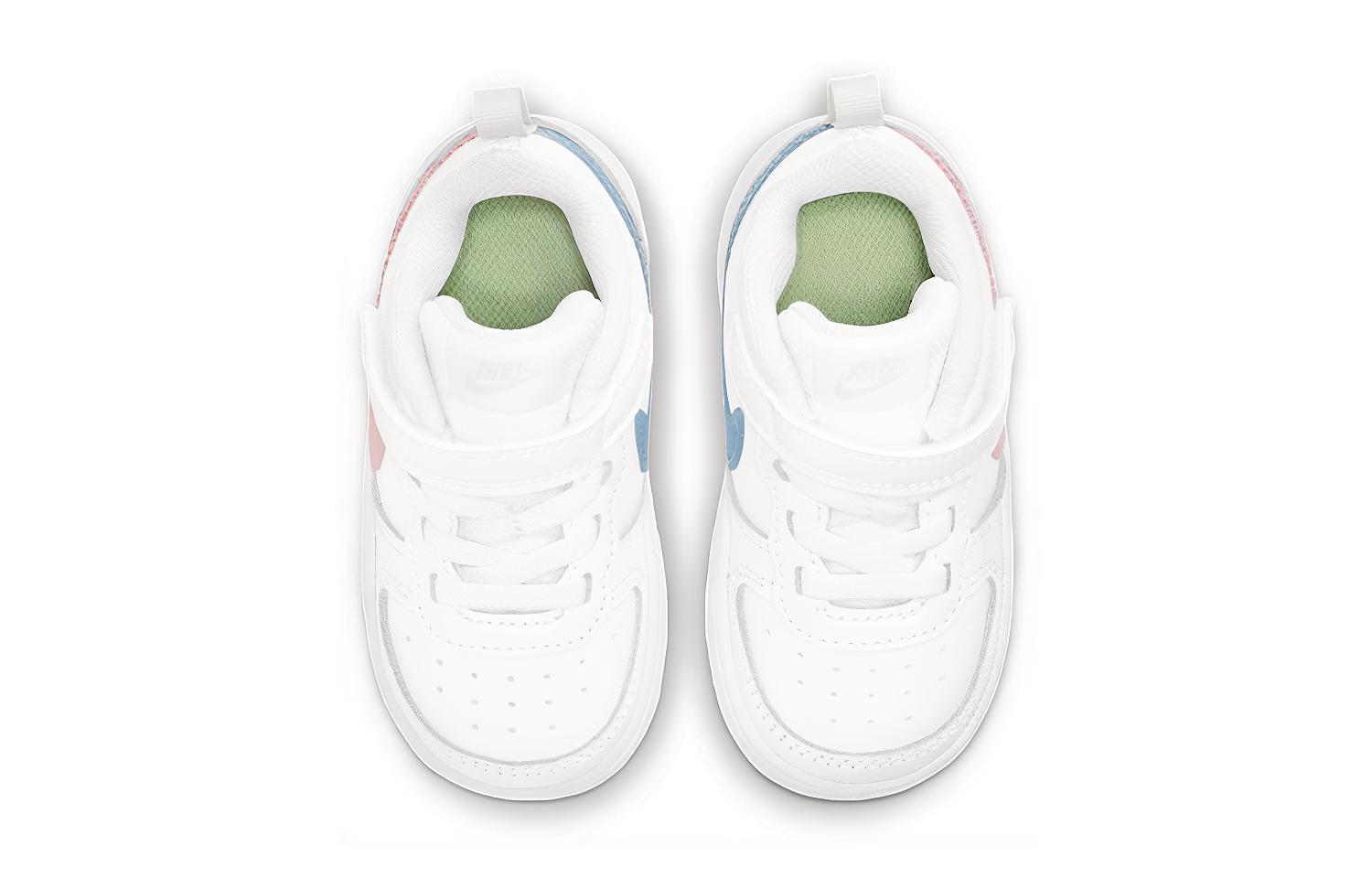 Shop 【TD嬰幼兒】Nike Court Borough Low 2 MWH 魔術帶 低筒休閒板鞋 白粉藍