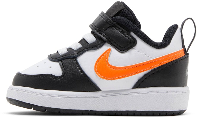 (Toddler) Nike Court Borough Low 2 'White Black Orange' BQ5453-115 Lookbook (Toddler) Nike Court Borough Low 2 'White Black Orange' BQ5453-115