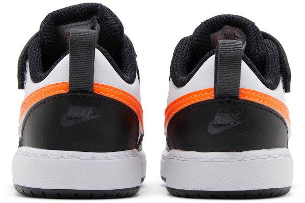 (Toddler) Nike Court Borough Low 2 'White Black Orange' BQ5453-115 Details for (Toddler) Nike Court Borough Low 2 'White Black Orange' BQ5453-115
