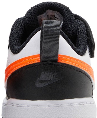 (Toddler) Nike Court Borough Low 2 'White Black Orange' BQ5453-115 Sizing (Toddler) Nike Court Borough Low 2 'White Black Orange' BQ5453-115