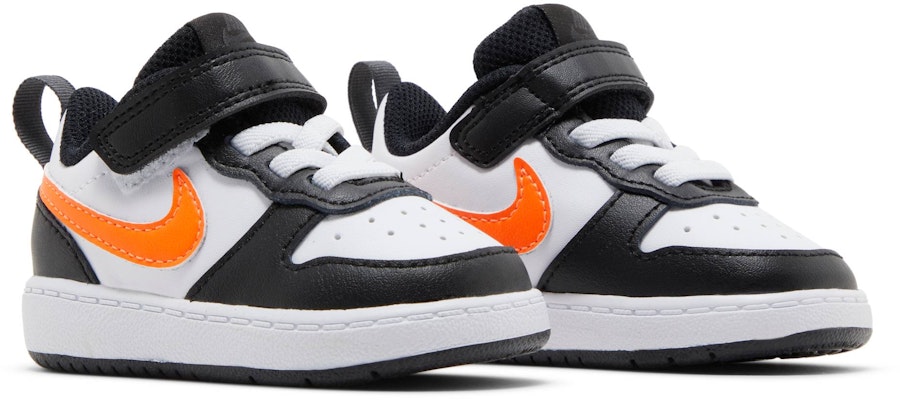 (Toddler) Nike Court Borough Low 2 'White Black Orange' BQ5453-115 Cheap (Toddler) Nike Court Borough Low 2 'White Black Orange' BQ5453-115