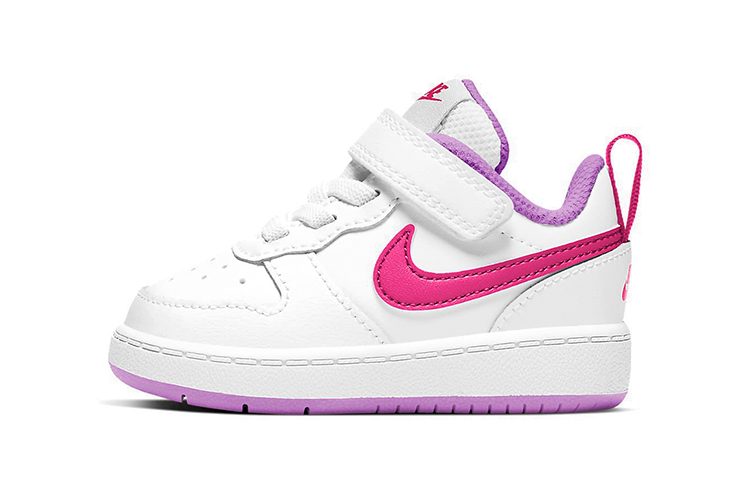 (Toddler) Nike Court Borough Low 2 'White Purple Pink' BQ5453-111