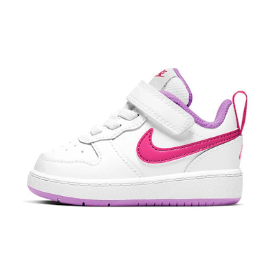 (TD) Nike Court Borough Low 2 'White Purple Pink'