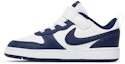 Lookbook (Toddler) Nike Court Borough Low 2 'White Signal Blue' BQ5453-107